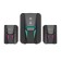 Computer speakers Xtrike Me SK-612, 2x3 W + 5 W, USB, backlight, black