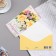 Money envelope "Happy Birthday!" Kongrev, glitter, white roses, 17x8 cm