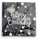 Paper napkins “Happy birthday” 33 × 33 cm, set 20 pcs., Black color