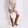 Baget bag with zipper, dairy color