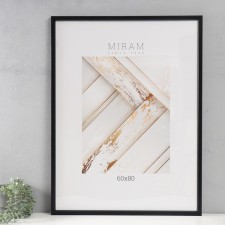 Фоторамка пластик "МИРАМ" 60х80 см, 640077 чёрный (пластиковый экран)