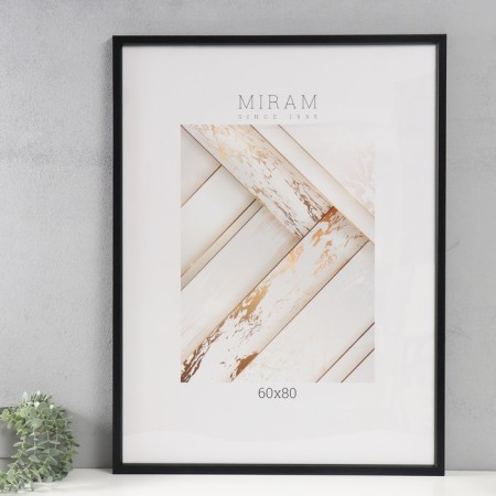 Photo frame Plastic "Mira" 60x80 cm, 640077 black (plastic screen)