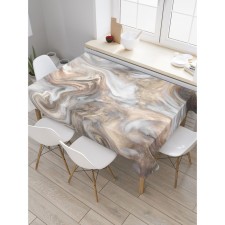 The tablecloth “Marble vortex”, rectangular, oxford, size 120x145 cm
