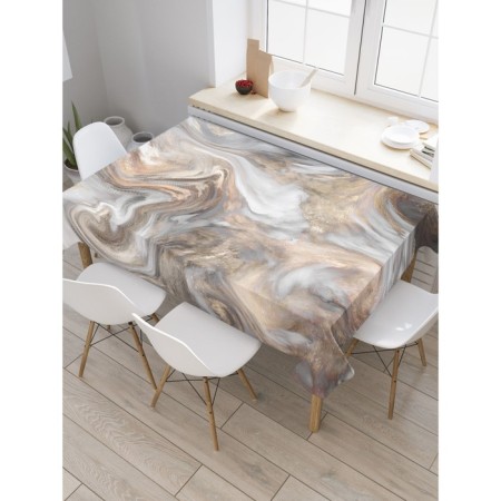 The tablecloth “Marble vortex”, rectangular, oxford, size 120x145 cm