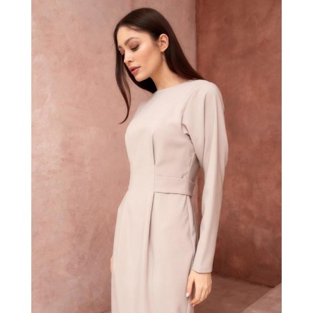Women's dress Mist, size 48, beige color-1