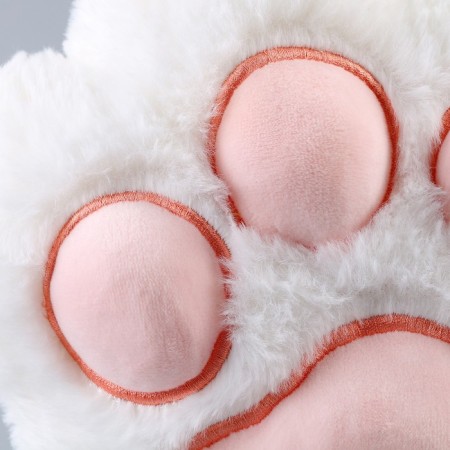 Soft toy "paw", white color-2