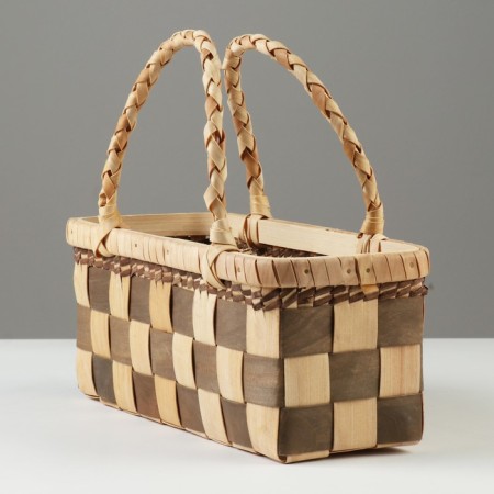 Wicker basket, 32 x 12 x 12.5/25.5 cm, sequoia-1