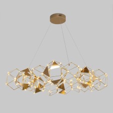 Светильник подвесной Eurosvet Uma 90369/15, LED, 64 Вт, 3000К, 6084Лм, 1060х1060 мм, цвет медь