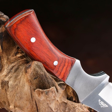 Hunting knife "Rind" 22cm, blade 115mm/4mm, brown-4