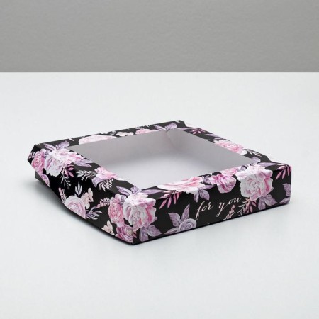 Confectionery packaging, a box with lamination "Tenderness", 20 x 20 x 4 cm
