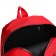 City backpack of textiles on lightning, 2 outer pockets, red color