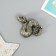 Magnet Polystone "Snake with a crown on a coin" mix 4.5x1.5x5.5 cm