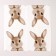 Napkins single -layer “rabbit”, 33 x 33 cm, set 20 pieces