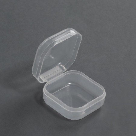 A set of decor containers, 4 pcs, 3.4 × 3.4 × 1.8 cm, the color is transparent-2