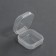 A set of decor containers, 4 pcs, 3.4 × 3.4 × 1.8 cm, the color is transparent