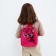 Baby backpack for girls with sequins, lightning department, pink color