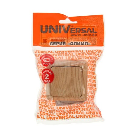 UNIVERSAL Olympus switch, 10 A, 1 key, external, pine color-2