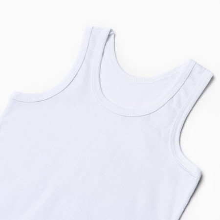 T-shirt for a boy, white color, height 122-128 cm-1