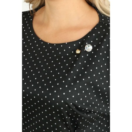 Female dress, size 52, black color-1
