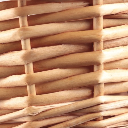 Wicker basket, 22x18xh10/11xhh25 bd14, honey, willow-4