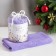 Towel Ethel "Happy New Year" Lilac color, 50x90cm, 100% cotton, 340 g/m2