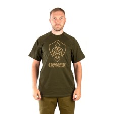 Logo Logo T-shirt, cotton, khaki, rr XXL