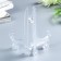 Plastic plastic stand 12.5 cm is transparent, for plates 13-16 cm