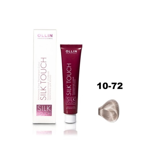 Hair dye OLLIN Professional Silk Touch, Besammiach, tone 10/72 Bright blond brown-violet