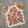 Apron "Ethel: Grenates" 70x60 cm, 100% cotton, sarzha 190 g/m²