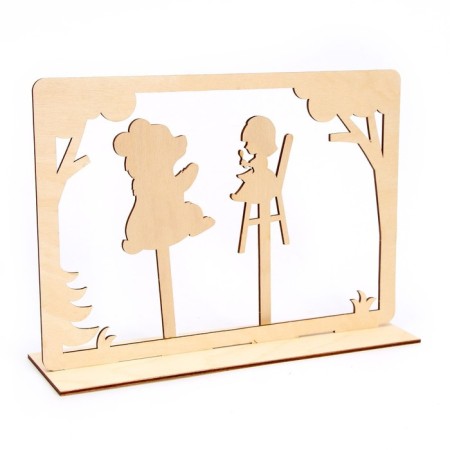 The shadow theater based on the Russian folk tale "Three Bears"-3