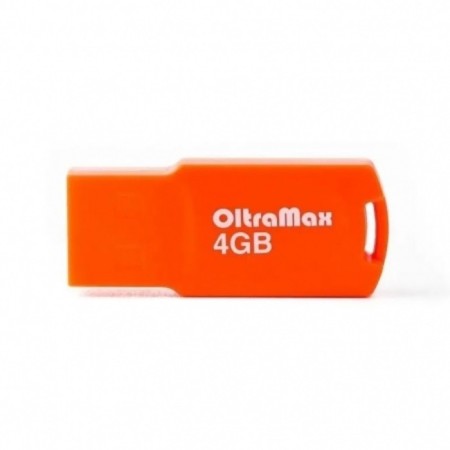 OLTRAMAX flash drive, 4 GB, USB 2.0, Thu up to 20 MB/s, PLO up to 10 MB/s, Orange