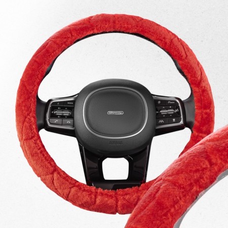 Skyway braid, artificial fur, size m, red