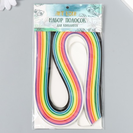 Strips for quilling "Color" (nr 240 strips) width 0.5 cm length 54 cm 26x11x0.5 cm-5