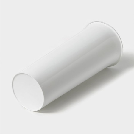 Vase for flowers, d = 11 cm, h = 26 cm, white color-2