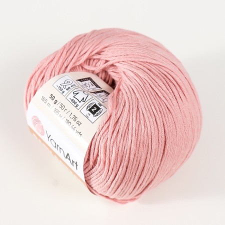 Yarn "Baby Cotton" 50% acrylic 50% cotton 165m/50g (413 powder)-1