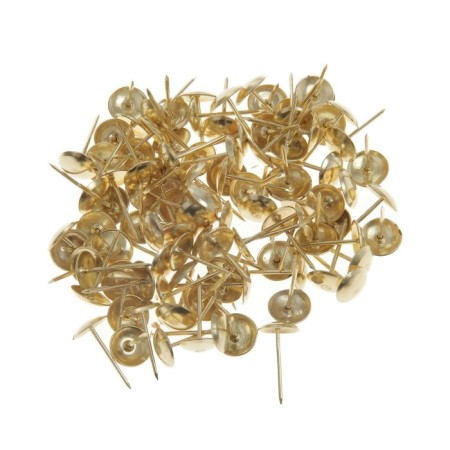 Tundra nails, decorative, 10x18.5 mm, gold, 100 pcs-4