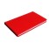 Lowed A6, 64 sheets, on the stitch, artificial leather cover, red
