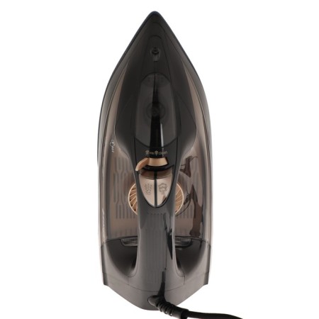 Iron Sakura SA-3068, 2400 watts, ceramic soles, 420 ml, steam blow, black and gold-1