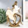 Polystone souvenir "Double Heart" Sanding 7.5x17.5x25 cm