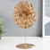 Summary Metal for 1 candle "Web of time" gold 26x14.5x11 cm