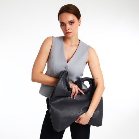 Female bag Textura, bag, large size, color gray color-7
