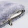 Plush bag, 24x19x3 cm, gray color