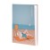 Notebook A6+, 64 sheets in the cage "On the beach", integral cover, matte lamination, block 65g/m2