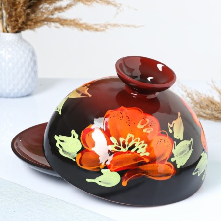 Pancake - bread -free "feast" 1.8l / 15x24cm, poppy on black