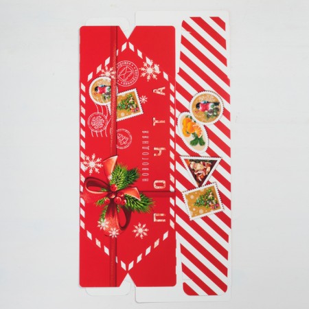 The prefabricated finfet box "New Year's Post", 14 x 22 x 8 cm, New Year-5