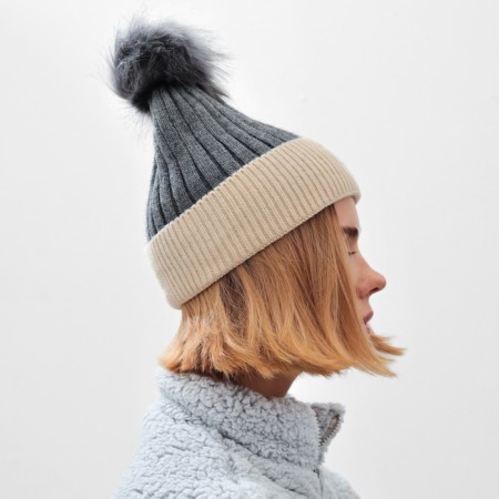 Women's hat minku, gray color, rr 58-60-1
