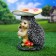 Garden Figure-Hedgehog "Gray Hedgehog under the Mushroom" good souvenirs from polystone, 23 cm, average