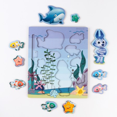 Flower tall game “Underwater World” 10 characters, catch the heroes with a fishing rod-5