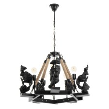 Chandelier 85204/5 E27 40W Black-Bronza 65x65x51-91 cm Bayerlux
