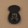 Bag Cauline, sewing, 6 × 4 cm, black/black nickel color
